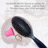 PONY PUFFIN Haarbürste - Balmy Brush Bürste aus Buchenholz mit Wildschweinborsten für sanftes Styling und geschmeidiges Haar.