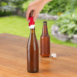 Taste Hero FCB Bier-Aufbereiter für echte Fans, kompatibel mit Glas- und PET-Flaschen, hält Bier frisch und schützt vor Insekten.