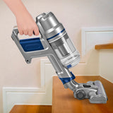 CLEANmaxx Akku-Zyklon-Staubsauger 22,2V mit beutelloser Zyklon-Technologie, LED-Akkuanzeige und verlängerbarem Aluminium-Steckrohr.