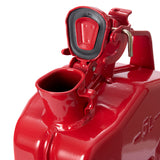 Oxid7® Metall Benzinkanister 5l - Rot mit UN-Zulassung, Pulverbeschichtung und Korrosionsschutz ideal für Benzin und Diesel.