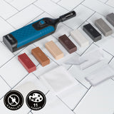 MAXXMEE Reparatur-Set Fliesen - 8 Wachsfarben mit kabellosem Gerät zum Ausbessern von keramischen Oberflächen und Fliesen.