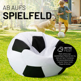 LUMALAND Luxury Fußball Sitzsack – wetterfestes, komfortables Fußballsitzkissen aus der Comfortline, ideal zum Spielen und Relaxen.