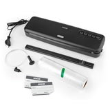 N8WERK Vakuumiergerät Vakuumierer Lebensmittel universal mit Beutel 30cm, Schweißnaht, geeignet für Babybrei und Sous-vide Garen