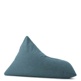 LUMALAND Sitzsack Interior Line in Aqua, dreieckiger Komfort-Sitzsack mit 370l Füllung, 150x100x100 cm, Leinenoptik, für Indoor-Chillout-Bereiche.