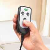 Fernbedienung der VITALmaxx Massagematte 5-Zonen 12V schwarz zur Steuerung von Massagezonen und Wärmefunktion.