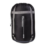 Where Tomorrow Camping Schlafsack Classic - Mumienschlafsack grau-schwarz mit Packsack, 230 x 80 x 55 cm, wasserabweisend und warm.