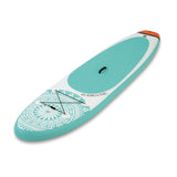 EASYmaxx Stand-Up Paddle-Board 2020, 300cm, weiß/blau mit Tragegriff, Gepäck-Spanngurt und 3 Finnen, belastbar bis 110 kg.