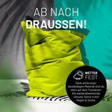 LUMALAND Sitzsack Classic XXL (380 L) Apfelgrün, wetterfest, wasserabweisend, ideal für drinnen und draußen, robust und pflegeleicht.