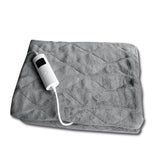 MAXXMEE Heizdecke 180 x 130cm grau mit 6 Heizstufen, Timerfunktion und Fernbedienung für individuellen Wärmekomfort.