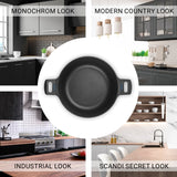 N8WERK 11-teiliges Aluguss-Topf- und Pfannen-Set mit Antihaftbeschichtung, hitzebeständig, für alle Herdarten geeignet.