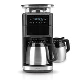 FRESH-AROMA-PERFECT III Filterkaffeemaschine mit Mahlwerk, zwei Thermokannen, digitalem Touch-Display und Timerfunktion.