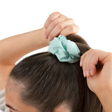 fairtye Scrunchie - mint aus Bio-Baumwolle, ohne Metall, elastisch und dehnbar für starken Halt bei vielseitigen Frisuren.