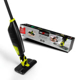 MAXXMEE Wischmopp mit Saugfunktion grün/schwarz, kabellos mit 180 ml Wassertank und mikrofasertuch für einfache Reinigung