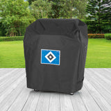 HSV Wetterschutzhaube L - schwarz mit Logo, aus robustem, wasserdichtem und atmungsaktivem Polyestergewebe, UV- und kältebeständig.