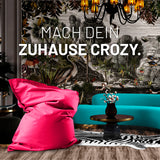 LUMALAND Sitzsack Classic XXL (380 L) pink, modern und multifunktional für drinnen und draußen, Pflegeleicht mit verstecktem Reißverschluss.