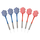 MAXXMEE Dartscheibe mit 6 Pfeilen und 6 Ersatzspitzen, passend für elektrische Dartscheiben mit Batterien.