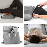 nah-vital Massagematte mit 3-stufiger Wärmefunktion, 9 Massagemotoren und abnehmbarem Shiatsu-Kissen, vielseitig und ganzheitlich einsetzbar.