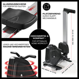 FitEngine Rudergerät mit Magnetwiderstand, platzsparend, klappbar, magnetbremssystem, Aluminiumgleitschiene, kompakt für Home-Gym.