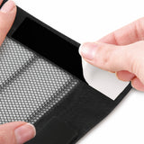 Hoberg Tür-Insektenschutz 60 x 195 cm mit selbstklebendem Klettverschluss, anthrazitfarben, luftdurchlässig und zuschneidbar.