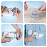 MAXXMEE Dampfbürste - zusammenklappbar mit abnehmbarem Wassertank, Edelstahl-Dampfplatte und starkem vertikalen Dampfstoß