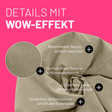 LUMALAND Luxury XL Sitzsack stylischer Beanbag 120L Füllung Beige mit waschbarem Bezug und Microveloursoptik für modernes Wohnen.