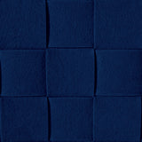 N8WERK Filz-Aufbewahrungskorb L Dunkelblau aus strapazierfähigem Filz, faltbar und bodenschonend, 40x40x40 cm, Scandi Style.