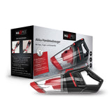 MAXXMEE Akku-Handstaubsauger Nass & Trocken rot/schwarz mit 7,4V Akku, EPA-Filter, Nassdüse, Bürsten- und Fugendüse, kabellos, 1,6 kg.