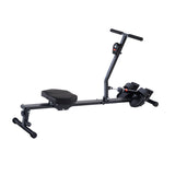 MAXXMEE Rudergerät mit Fitness-Tracker – kompakt, klappbar, leiser Betrieb, hydraulisches System und 12 Widerstandslevel für effektives Training.