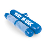 Hertha BSC Wasserhängematte mit Tragefunktion, blau, aufblasbare Nacken- und Kniestütze, Netzmaterial, offizieller Fanartikel, 119 cm.