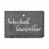 Hoberg Schiefer-Pflanzschilder - 10er Set mit wetterfesten, individuell beschreibbaren Schiefertafeln und robusten Erdspießen.