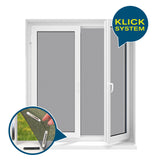 HOBERG Insektenschutzgitter mit Magnetbefestigung – Fenster – 16 Magnete, einfach montierbar ohne Bohren, schützt vor Insekten, klare Sicht.