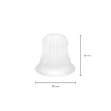 PONY PUFFIN Crystal - Transparenter Haarstyling Helfer für Volumen und Halt, gefertigt aus langlebigem Silikon, made in Germany.