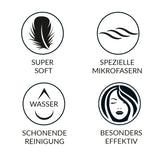 waschies Abschmink-Pads 7er-Set pink/weiß mit superweichen Mikrofasern für schonende Reinigung und effektive Make-up Entfernung nur mit Wasser.