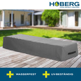 Hoberg Gartenmöbelabdeckhaube Sonnenliegen aus robustem, wasserfestem und UV-beständigem Material mit integriertem Kordelzug.