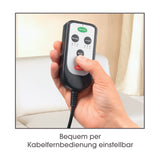 VITALmaxx Massagematte 5-Zonen 12V schwarz mit Kabelfernbedienung zur einfachen Steuerung von Massagezonen und Intensität.
