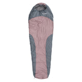 Where Tomorrow Camping Schlafsack Classic Mumienschlafsack in Rosé mit wasserabweisendem Außenmaterial und Kordelzug.