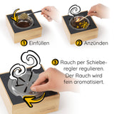 VapoWesp Pulver Lemon & Basil – Aromatischer Duft für VapoWesp Räucherbox mit Zitrone und Basilikum, 100 g Pulver zum Räuchern.