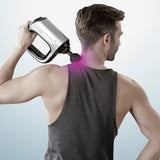 MAXXMEE Intensiv-Massagegerät schwarz/silber mit 3 Geschwindigkeitsstufen, ergonomisch, zur Linderung von Nackenverspannungen.