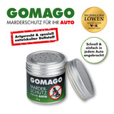 GOMAGO Mardervergrämung Auto mit artgerechtem Duftstoff schützt effektiv vor Marderschäden, einfach anzubringen, wirkt ca. 6 Monate nach Öffnung.