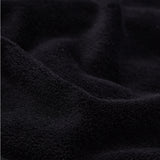 LUMALAND Bademantel Luxury Mikrofaser Bademantel mit Kapuze für Damen und Herren in Schwarz, flauschig und schnelltrocknend.