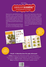 Kinderleichte Becherküche Set inkl. Messbecher-Set mit 14 kreativen Motivkuchen und farbigen Messbechern für Kinder ab 3 Jahren.