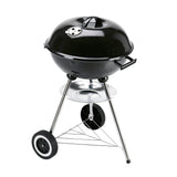 LANDMANN Holzkohle-Kugelgrill kompakt mit Ø 41 cm Grillfläche, verchromtem Rost, Lüftungsregler und stabilem 3-Bein-Stativ.