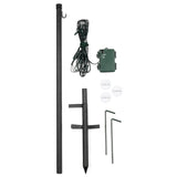 CHRISTmaxx LED-Lichterbaum 58 cm mit 21 warm-weißen LEDs, Batteriebetrieb, Erdspieß und Saugnäpfen zur Befestigung.