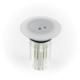 Abfluss-Fee LED-Abflussstopfen weiß/chrom, höhenverstellbar, zur Geruchsverminderung und für freie Abflüsse, passend auf fast alle Abflüsse.