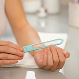 MIWIAM Nagelfeilen 3er-Set für Finger- und Fußnägel in Mint, schonend, rostfrei, flexibel und hygienisch reinigend.