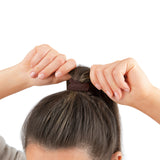 fairtye Haargummi braun - 3er-Set, elastisch, aus Bio-Baumwolle und Naturkautschuk, ohne Metall, starker Halt für vielseitige Frisuren.