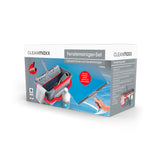 CLEANmaxx Fensterreiniger-Set - 7-tlg. inkl. Reiniger, Eimer und Mikrofasertuch für streifenfreie Fenster im Haus und Auto.