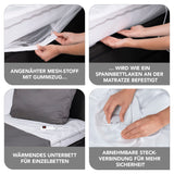 VITALmaxx Wärmeunterbett 200x95 cm weiß mit 9 Wärmestufen, Timer und Gummizug für festen Sitz auf Einzelbetten.