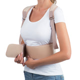 VITALmaxx Rückenkorrektor - L/XL - creme, verstellbar, unterstützt aufrechte Haltung, weich und flexibel für hohen Tragekomfort.