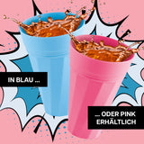 frats Trinkbecher 300ml - Selbstkühlend - 3er-Set - Pink mit Kühlflüssigkeit und Doppelwand, spülmaschinengeeignet, kein Verwässern der Getränke.